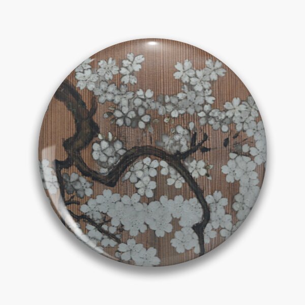 Item preview, White Cherry Blossoms Painted on Cedar Wood designed and sold by MiraNadaPrints.