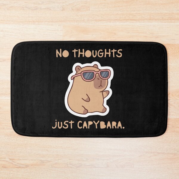 Item preview, No Thoughts Just Capybara Funny Cute Capybara T-Shirt designed and sold by SvarunPogani.