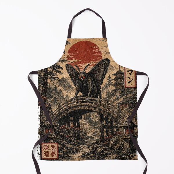 Item preview, Mothman Japanese Ukiyo-e Cryptid Art designed and sold by LateNightInn.