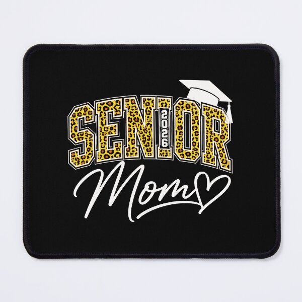Item preview, senior mom leopard print graduation shirt for 2026 designed and sold by ROUX-ART.