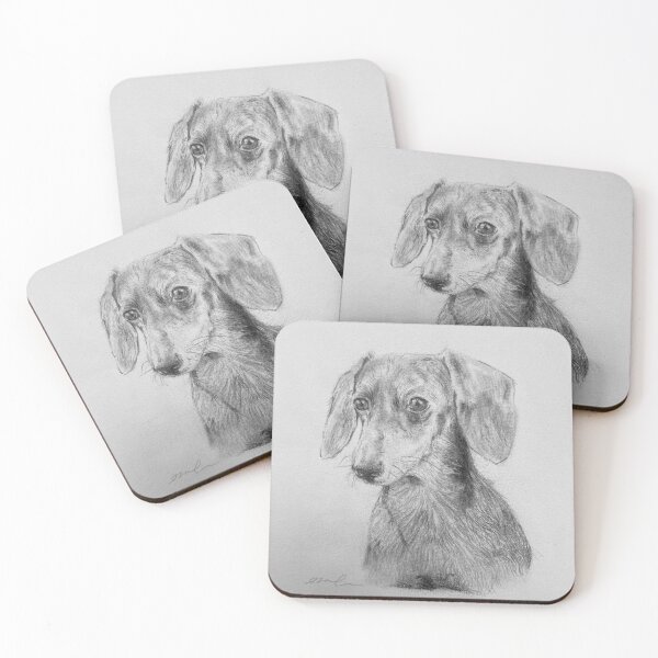 Item preview, Dachshund Dog Portrait designed and sold by _Esmi_Art.