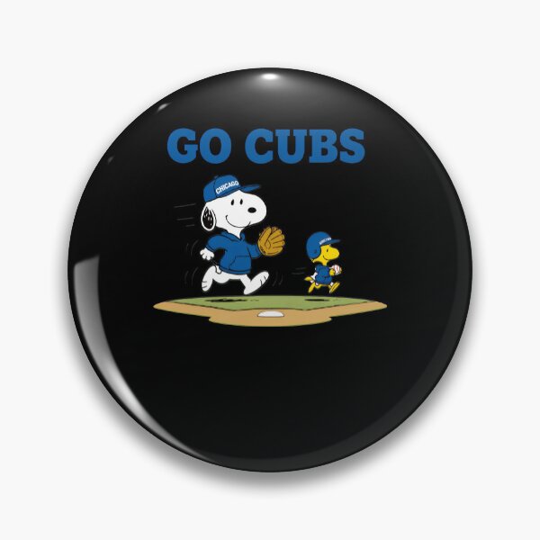 Item preview, GO CUBS Snoopy Woodstock Baseball designed and sold by fizzstocmathepa.