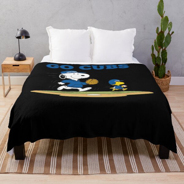 Item preview, GO CUBS Snoopy Woodstock Baseball designed and sold by fizzstocmathepa.