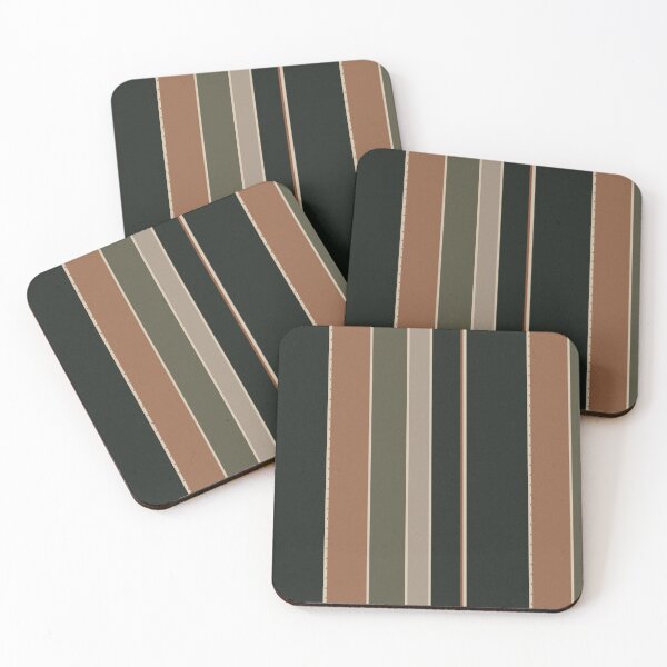 Item preview, Boho Terracotta & Olive Stripe – Earthy Bold Stripe designed and sold by FawnFeatherCo.