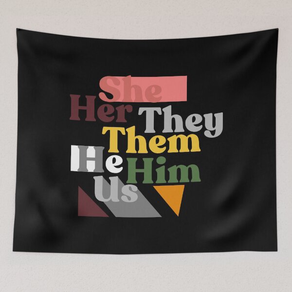 Item preview, Pronoun Pride She Her They Them He Him Us designed and sold by moabeArtistic.