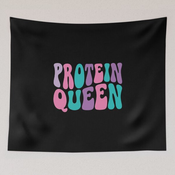Item preview, Protein Queen Funny Retro Groovy Women's Fitness Gym Workout designed and sold by IsDesignHub.