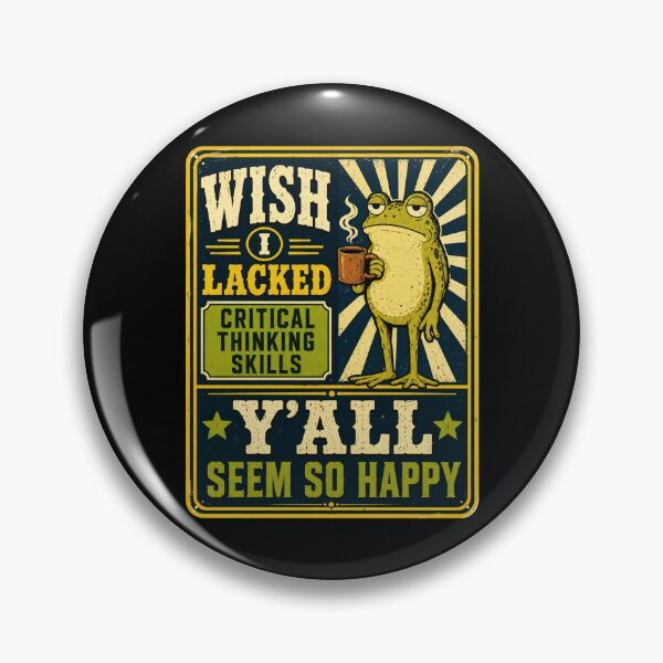 Item preview, Wisdom Retro Frog Humor Poster for Critical Thinkers designed and sold by ROUX-ART.