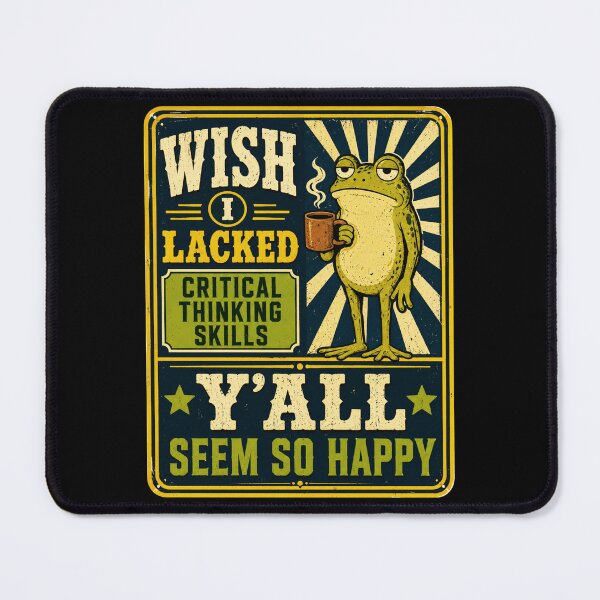 Item preview, Wisdom Retro Frog Humor Poster for Critical Thinkers designed and sold by ROUX-ART.