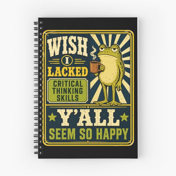 Item preview, Wisdom Retro Frog Humor Poster for Critical Thinkers designed and sold by ROUX-ART.