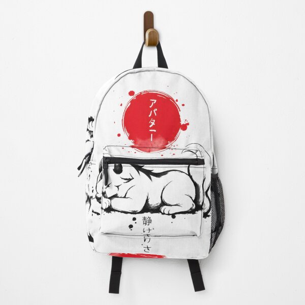 Item preview, Japanese Sumi-e Horned Spirit Cat Red Sun Ink Art designed and sold by lamiarte.