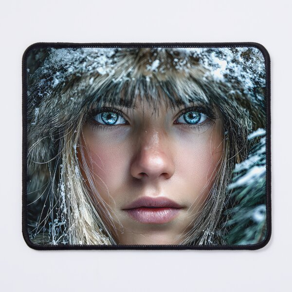 Item preview, Woman in Winter Nature's Frosty Embrace designed and sold by Artessie.
