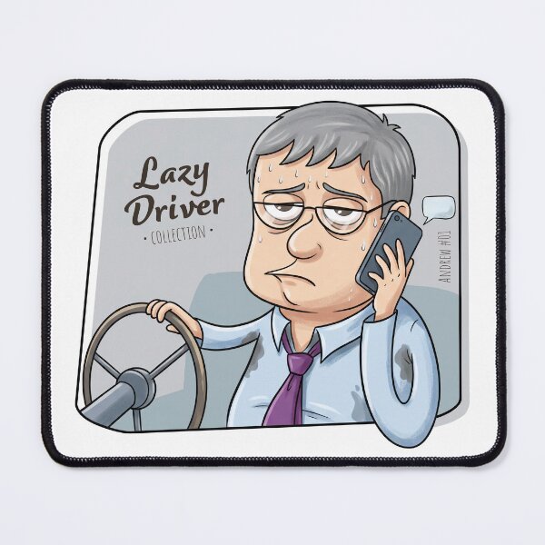 Item preview, Lazy Driver Funny Graphic Tee for Car Lovers and Commuters designed and sold by GroovyGoody.