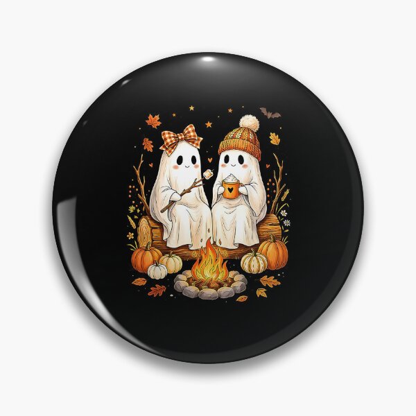 Item preview, Happy Ghost Camping Around Campfire Vintage Halloween designed and sold by Rahamkshop.
