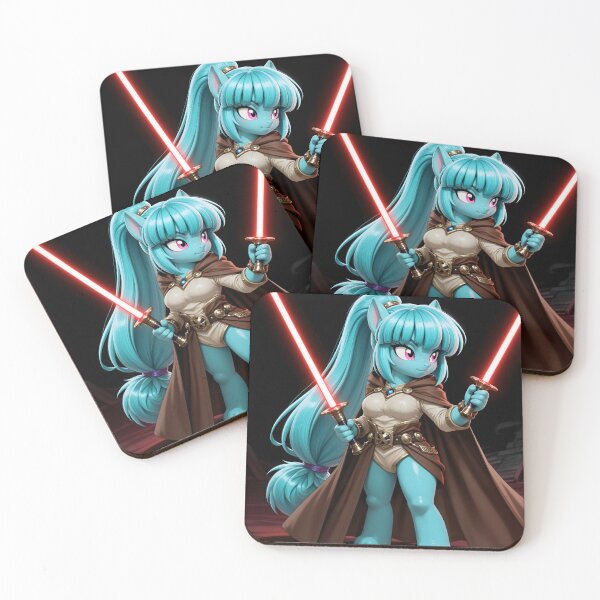 Item preview, Cyan Feline Warrior Dual-Wielding Red Energy Swords designed and sold by Killington.