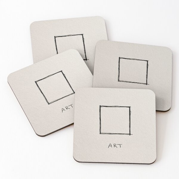 Item preview, Art - Funny Conceptual Square Minimalist Line Drawing designed and sold by lautir.