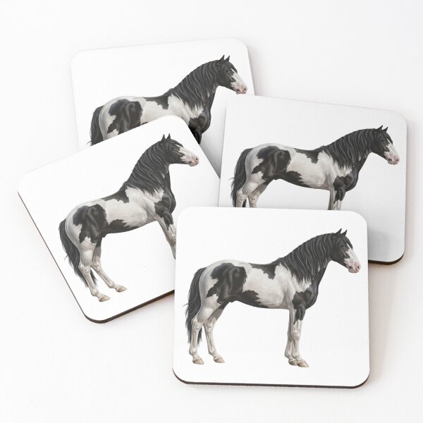 Item preview, A realistic illustration of the Abaco horse designed and sold by Cheval-de-coeur.