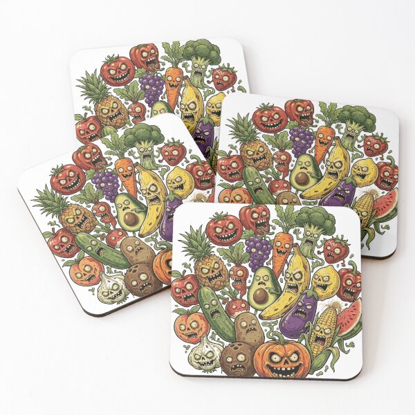 Item preview, Zombie Fruit Vegetable Squad Horror Cartoon designed and sold by Maria Garcia´s.