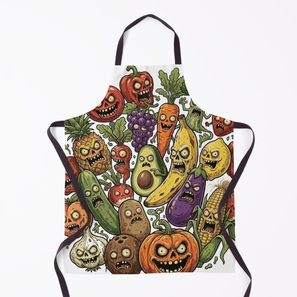 Item preview, Zombie Fruit Vegetable Squad Horror Cartoon designed and sold by Maria Garcia´s.