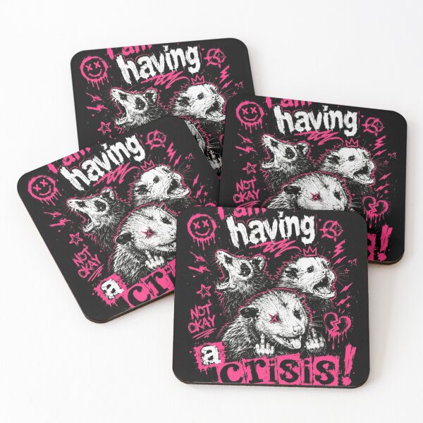 Item preview, I Am Having A Crisis Opossum Stressed Relatable Mood designed and sold by RetroMini2026.