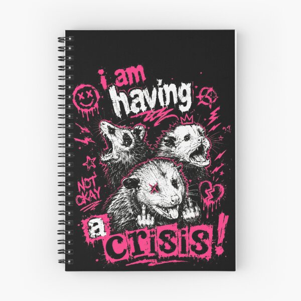 Item preview, I Am Having A Crisis Opossum Stressed Relatable Mood designed and sold by RetroMini2026.