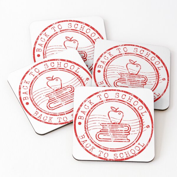 Item preview, Back To School Vintage Rubber Stamp Books And Apple designed and sold by chaaval.