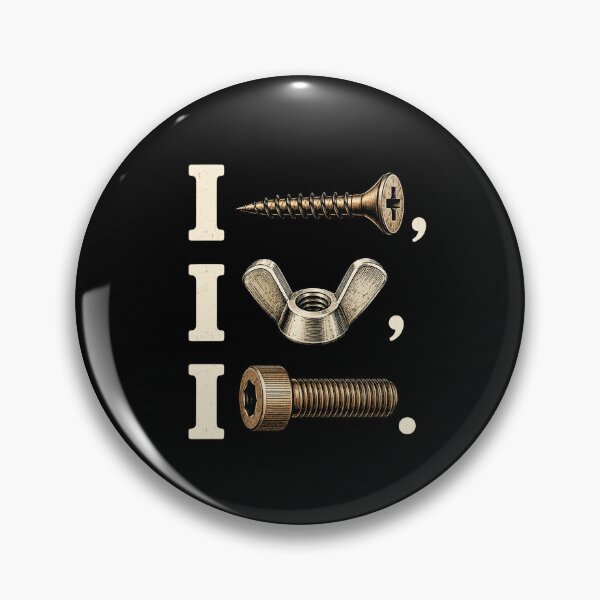 Item preview, Screw Art Typography Vintage Fastener Illustration designed and sold by ROUX-ART.