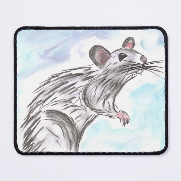 Item preview, Rat King, Charcoal & Blue Watercolour designed and sold by Anke‘s Bazaar.