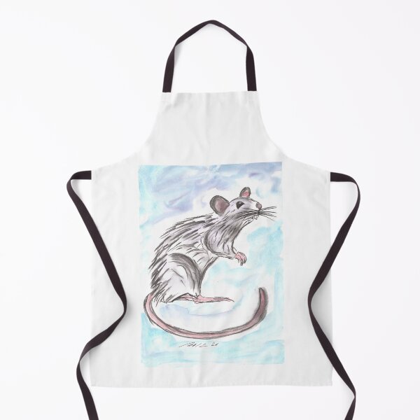 Item preview, Rat King, Charcoal & Blue Watercolour designed and sold by Anke‘s Bazaar.