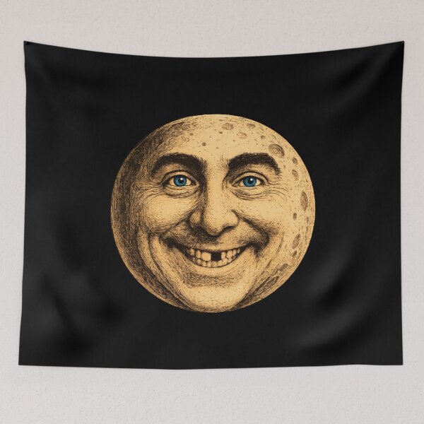 Item preview, Moon Face Illustration-29 designed and sold by NiamhSmithCute.
