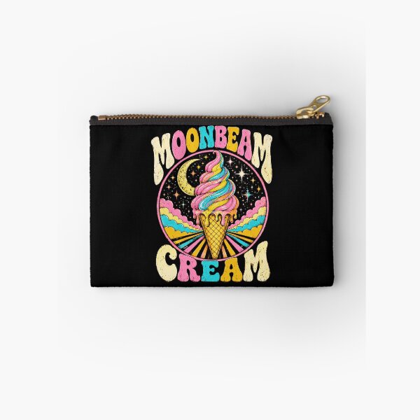 Item preview, moonbeam ice cream cosmic retro rainbow swirl cone art designed and sold by ROUX-ART.