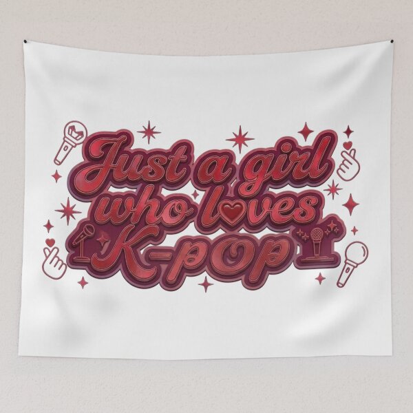 Item preview, Just a girl who loves K-Pop | K-Pop Merch | K-Pop Quote | K-Pop Saying | Funny K-Pop Meme designed and sold by TeenLake.