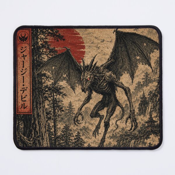 Item preview, Jersey Devil Japanese Ukiyo-e Cryptid Art designed and sold by LateNightInn.