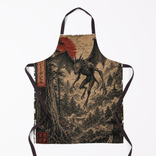 Item preview, Jersey Devil Japanese Ukiyo-e Cryptid Art designed and sold by LateNightInn.