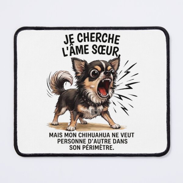 Item preview, "I'm looking for my soulmate, but my chihuahua is watching over me." designed and sold by CHRIST5000.