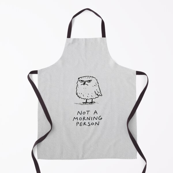 Item preview, Not A Morning Person - Funny Grumpy Owl Minimal Art designed and sold by lautir.
