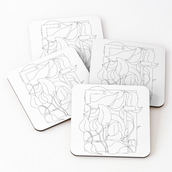 Item preview, Geometric Botanical Line Art Sketch designed and sold by laxmanrajart.