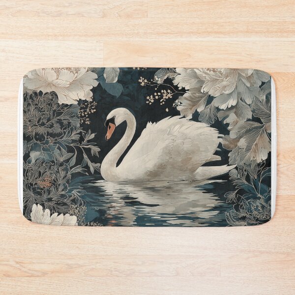 Item preview, Copy of Swan Among Peonies Floral Poster designed and sold by GoodOldPrints4.