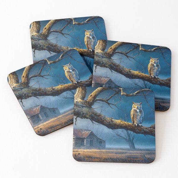Item preview, Mysterious Owl on a Gloomy Night in Nature designed and sold by Artessie.