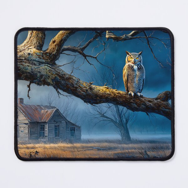 Item preview, Mysterious Owl on a Gloomy Night in Nature designed and sold by Artessie.