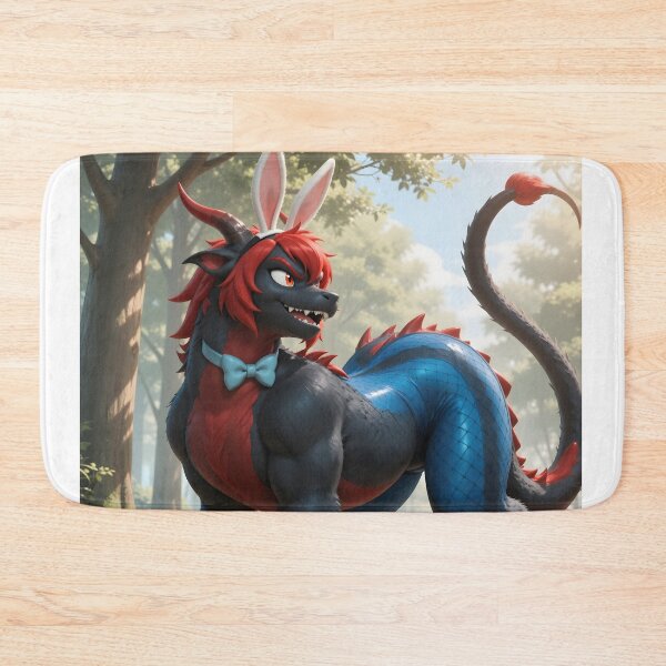 Item preview, Black and Red Dragon Beast with Bunny Ears designed and sold by Killington.