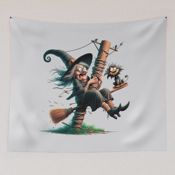 Item preview, A witch on a broomstick. An excellent driver. designed and sold by MagelliShop.