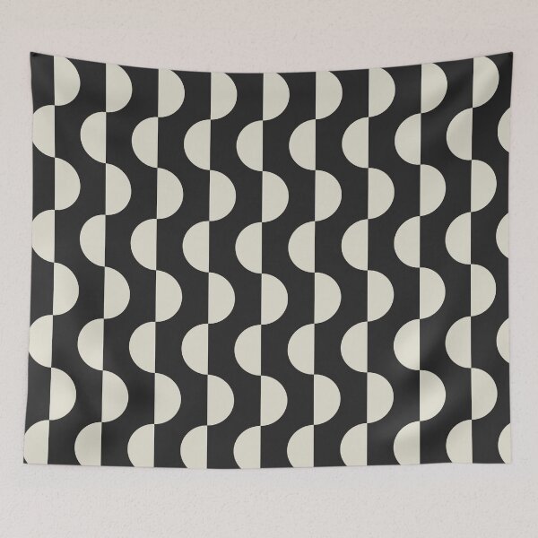 Item preview, Mid Century Modern Abstract Semicircle Pattern designed and sold by Volt Junkies.