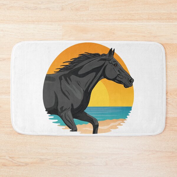 Item preview, An Abaga horse galloping in front of a setting sun designed and sold by Cheval-de-coeur.