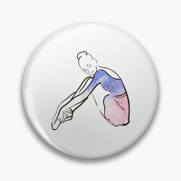 Item preview, Ballerina Figure Watercolor  designed and sold by LUCIHOMES.
