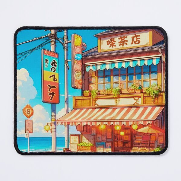 Item preview, Ocean View Coffee Shop - Lofi Anime City Pop designed and sold by ZenGrooves.