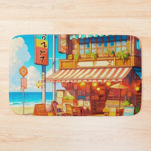 Item preview, Ocean View Coffee Shop - Lofi Anime City Pop designed and sold by ZenGrooves.