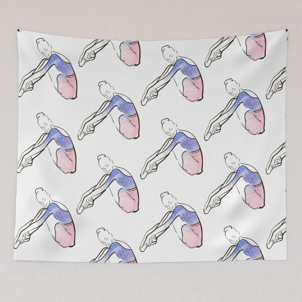 Item preview, Ballerina Figure Watercolor  designed and sold by LUCIHOMES.
