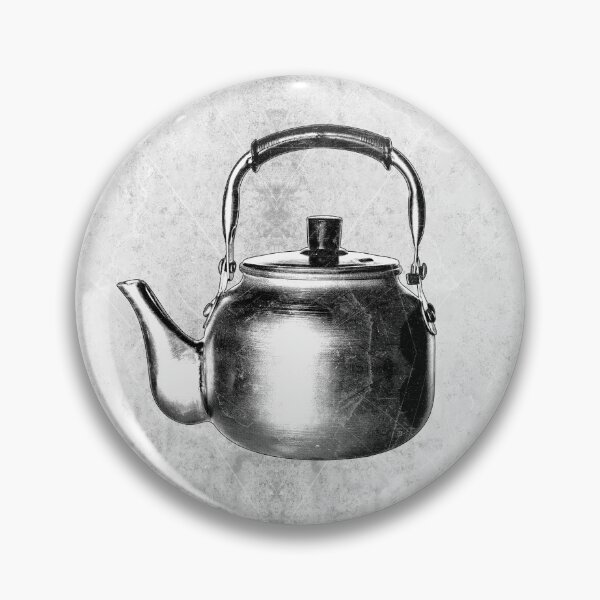 Item preview, Vintage Aluminum Stovetop Tea Kettle Worn Metal designed and sold by Ghoul Enterprises.