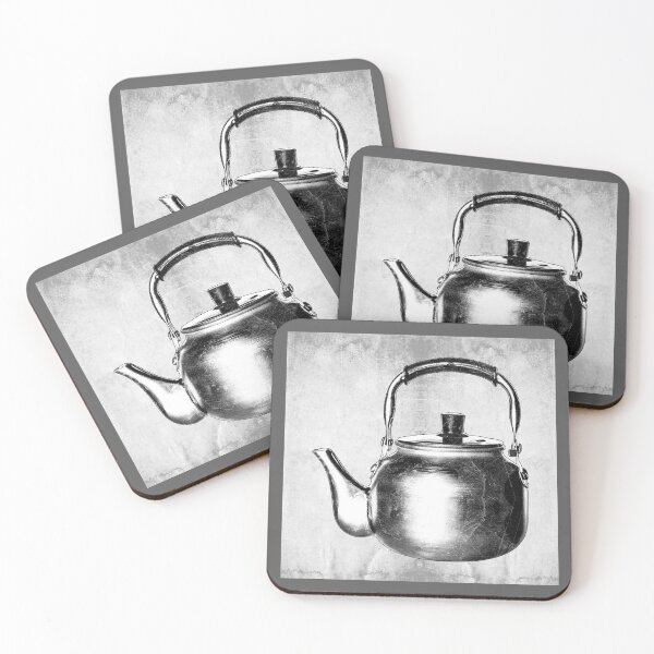 Item preview, Vintage Aluminum Stovetop Tea Kettle Worn Metal designed and sold by Ghoul Enterprises.