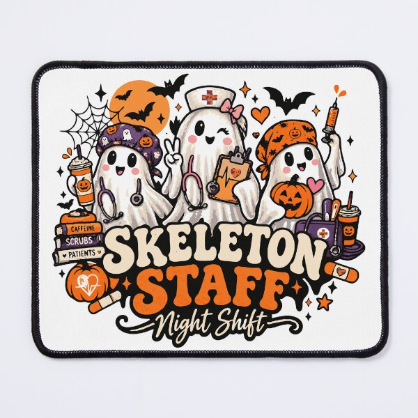 Item preview, Skeleton Staff Night Shift Halloween Nurse designed and sold by Sunday.Supply.